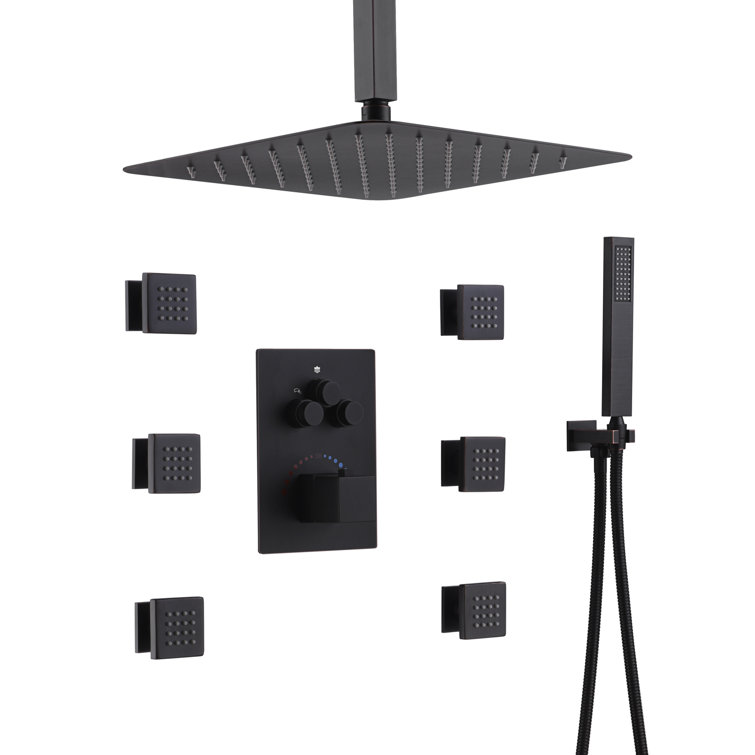 Wonderland America Three Way Thermostatic Complete Shower System with